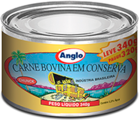 Carne Bovina Anglo Chunky 340gr Redonda