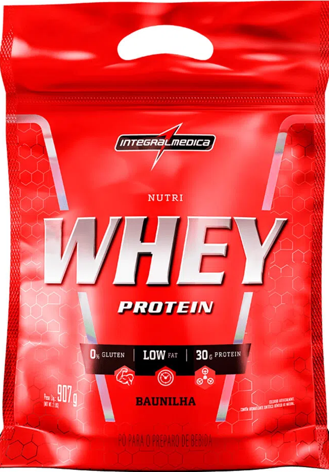 Whey 100% Pure Integral Medica Pc Baunilha 907g