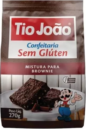 Mistura Brownie Tio João S/ Glúten