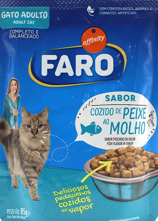 Ração para Gato Faro Sache Peixe 85g