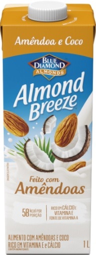 Bebida à Base de Amêndoa e Coco Blue Diamond Almond Breeze Caixa 1l