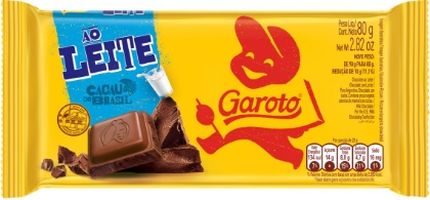 Chocolate ao Leite Garoto barra 80g