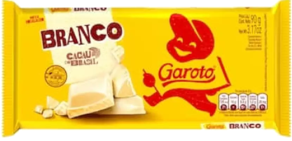 Chocolate Branco GAROTO Tablete 80g