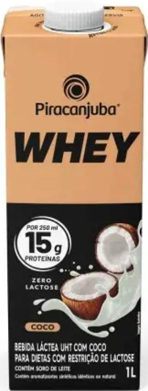 Bebida Láctea 15g Proteínas Whey Piracanjuba Coco 1L