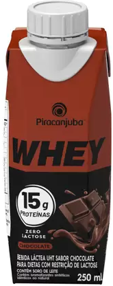 BEBIDA LACTEA WHEY 15G PIRACANJUBA CHOCOLATE 250ML.