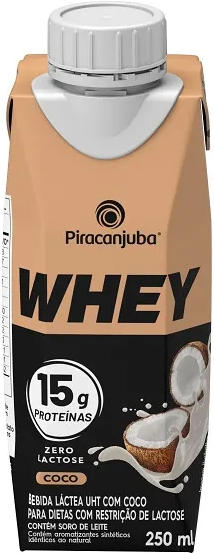 Bebida Láctea Piracanjuba Whey 15g Proteínas Coco 250ml