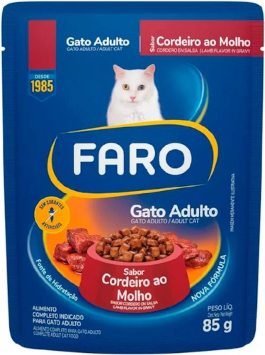Sachê Faro Gatos Cordeiro ao Molho 85g